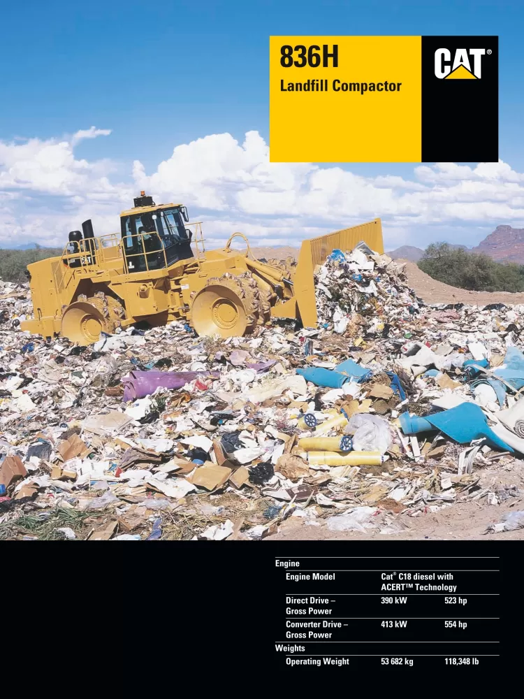 Caterpillar 836H Landfill Compactor Specs AEHQ5629-03 (12-06).pdf