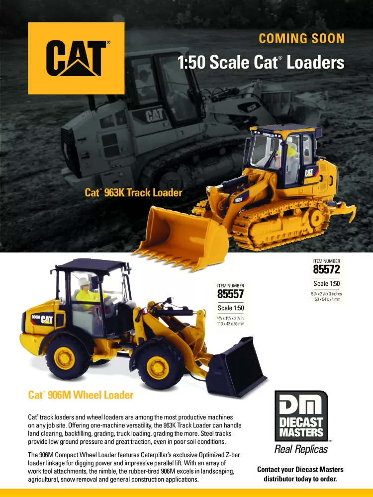 Caterpillar 906M-963K Loaders 85557-85572 Diecast Masters Flyer.pdf